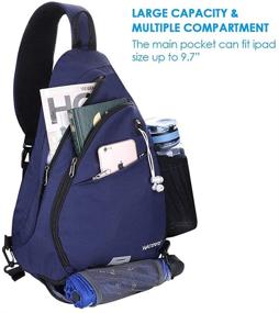 img 3 attached to Waterfly Backpack Crossbody Daypack Rucksack Outdoor Recreation for Camping & Hiking
