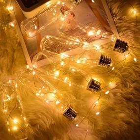 img 3 attached to 🔋 5 Pack Battery Operated Fairy Lights: Waterproof 20 LED String Lights with Timer, Perfect for Bedroom Christmas Home Party Wedding Decorations - Warm White