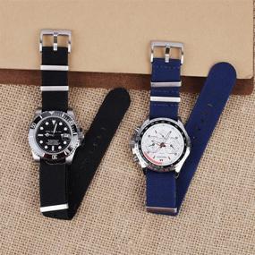 img 1 attached to 💃 Elegant French Troops Parachute Elastic Watchbands for Women: Timepieces with Style and Durability