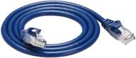 💙 amazon basics 3-foot blue cat-6 ethernet patch cables - snagless design, pack of 5 logo