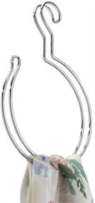 img 2 attached to iDesign Classico Over-the-Rod Closet Accessory Organizer for Scarves, Pashminas, and Handbags - Loop Style, Chrome Finish