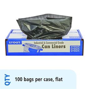 img 2 attached to 🗑️ Premium Stout by Envision Commercial 33 Gallon Can Liners - Heavy Duty 100% Recycled Trash Bags (100 Bags)