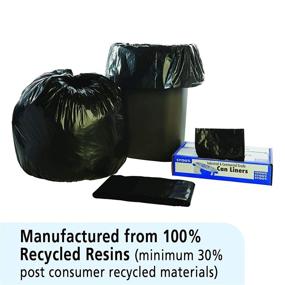 img 1 attached to 🗑️ Premium Stout by Envision Commercial 33 Gallon Can Liners - Heavy Duty 100% Recycled Trash Bags (100 Bags)