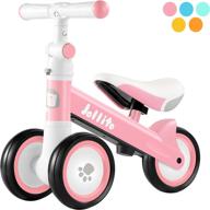 🚲 jollito baby balance bike: adjustable toddler bicycle for 12-24 months, 3 silent wheels, no pedal walker bike toy for 1 year old boys girls - best birthday gift! logo