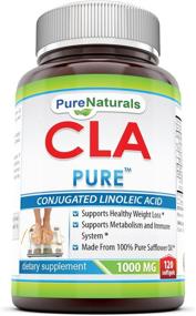 img 4 attached to Pure Naturals CLA 1000mg - Powerful Softgels for Weight Management, Cardiovascular Health, and Immune Function - 120 Count