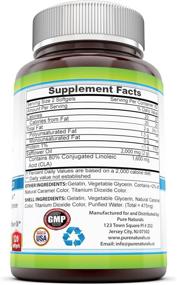 img 3 attached to Pure Naturals CLA 1000mg - Powerful Softgels for Weight Management, Cardiovascular Health, and Immune Function - 120 Count