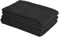 🚗 sinland multi-purpose microfiber car cleaning cloths - absorbent drying towel 16x24 inch (blackx3) logo