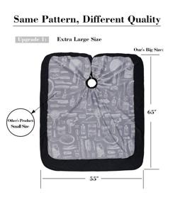 img 1 attached to 🪑 High-Quality Salon Cape Apron: Choose between 1 or 2 Packs, Shampoo and Oil Proof, Ideal for Hair Styling and Cuts - Professional Barbershop Supplies