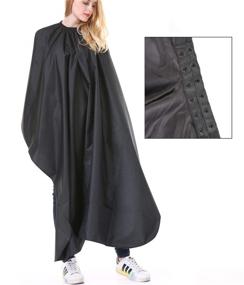 img 4 attached to 🪑 High-Quality Salon Cape Apron: Choose between 1 or 2 Packs, Shampoo and Oil Proof, Ideal for Hair Styling and Cuts - Professional Barbershop Supplies