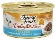 🐟 fancy feast grilled tuna & cheddar delights in gravy cat food - 12 cans, 3 oz each logo