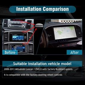 img 3 attached to 🚗 SYGAV Андроид автомобильный стерео с Carplay и GPS навигацией для Mitsubishi Lancer EVO X 2008-2013