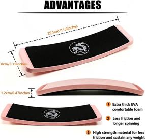 img 3 attached to 🩰 DHDH Sunny Ballet Turning Board - Portable Training Equipment for Dancers - Balance Spin Boards for Better Pirouette, Figure Skating Technique, Releve - Ideal for Ice Skaters, Gymnasts, and Cheerleaders