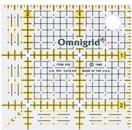 📏 inch grid ruler 2-½" x 2-½: the original omnigrid version logo