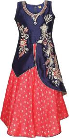 img 3 attached to 👧 Embroidered Salwar Suit for Girls - Ashwini Girls' Clothing