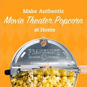 img 3 attached to 🍿 Franklin's Authentic Whirley Pop Stovetop Popcorn Machine Popper: Premium & Wholesome Movie Theater Popcorn Maker. Get a Complimentary Organic Popcorn Kit. Enjoy Theatre-style Popcorn at Home.