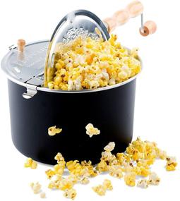 img 4 attached to 🍿 Franklin's Authentic Whirley Pop Stovetop Popcorn Machine Popper: Premium & Wholesome Movie Theater Popcorn Maker. Get a Complimentary Organic Popcorn Kit. Enjoy Theatre-style Popcorn at Home.