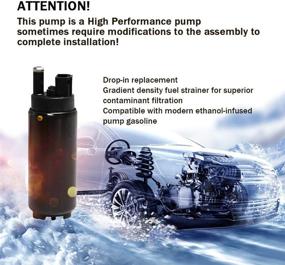 img 3 attached to 🔌 High Flow Electric Intank Fuel Pump GSS342 255 LPH 43PSI with Installation Kit (Black) - Enhanced SEO