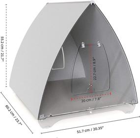 img 3 attached to Palram Mona Cat Kennel: Small to Medium Cat Tent with Escape Door, Outdoor House & Shelter – Waterproof