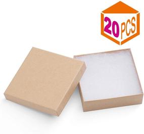 img 3 attached to 💍 Mesha 20-Pack Cardboard Jewelry Boxes - Brown: Perfect for Jewelry Gifts & Shipping