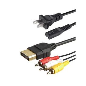 img 4 attached to 🔌 6ft AV Cable and 5ft AC Power Cord Bundle for Xbox - Optimized for SEO