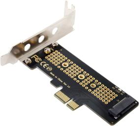 img 2 attached to 🔌 Cablecc Low Profile PCI-E 3.0 x4 M.2 NGFF SSD Nvme AHCI Adapter Card