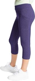 img 3 attached to 🏻 C9 Champion Girls' Premium Capri Leggings: Comfy, Stylish, and Durable Activewear for Young Athletes