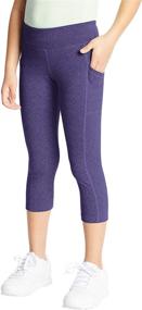 img 4 attached to 🏻 C9 Champion Girls' Premium Capri Leggings: Comfy, Stylish, and Durable Activewear for Young Athletes