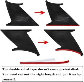 img 2 attached to 🚗 PQY 2PCS Spoiler Wing Stabilizer for 2015-2019 Subaru WRX STi Sedan - Enhanced Support for Rally Performance with PQY Logo