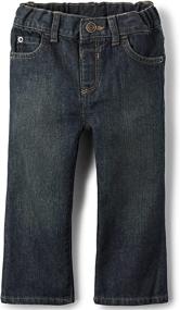 img 4 attached to Toddler Boys Basic Bootcut Jeans by The Children's Place