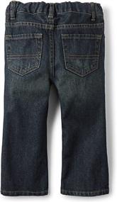 img 1 attached to Toddler Boys Basic Bootcut Jeans by The Children's Place