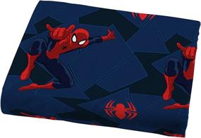img 2 attached to 🕷️ Marvel Spiderman Saving The Day: Full Sheet Set - 4 Piece Collection in Blue