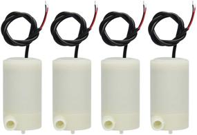 img 4 attached to 💧 Gikfun Micro Submersible Mini Water Pump - Pack of 4pcs, DC 3V 5V, EK1893