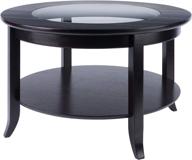 ☕ stylish winsome genoa coffee table in rich espresso finish логотип