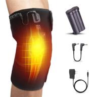 🔥 heated knee brace wrap support - hoocuco wireless infrared knee heating pad for injury recovery, arthritis relief, meniscus tear, muscle pain, men women portable rechargeable логотип