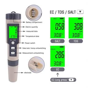 img 2 attached to 🌊 RCYAGO Waterproof Salinity Saltmeter with Backlight - Enhanced SEO