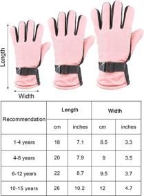 img 2 attached to 4 Pairs of Waterproof Winter Gloves: Warm Camouflage Ski Gloves for Kids – Unisex Cold Weather Gloves for Girls and Boys