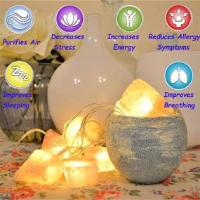 img 3 attached to 🧚 Himalayan Salt Lamp Fairy Lights: Vibrant Indoor Decor for Bedroom, Meditation, and Office