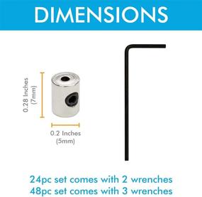 img 2 attached to 🔐 24-Piece Pin Keepers Pin Locks with Wrench for Secure Pin Backing