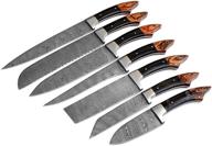 professional kitchen crafted damascus utility logo