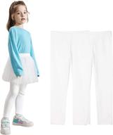 2-pack white kids bron toddler leggings in girls' clothing logo