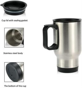 img 4 attached to Dad's Impactful Guidance: A Tribute Travel Mug - Stainless Steel, 14 Ounce, Silver