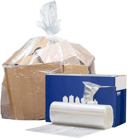 img 2 attached to 🗑️ Plasticplace Clear Heavy Duty Trash Bags │ 1.5 Mil │ 20-30 Gallon Garbage Can Liners │ 30" x 36" (100 Count), White, W25LDC
