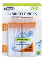 🦷 dentek deep clean bristle picks - food & plaque removers, 260 count logo
