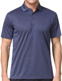 img 3 attached to Performance Men's Golf Polo Shirt with Quick-Dry Technology