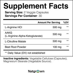 img 1 attached to 💪 Дополнительная сила L-аргинина и L-цитруллина - добавка оксида азота 1500 мг - увеличение роста мышц, васкулярности и энергии - 60 капсул
