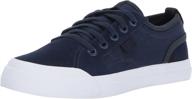 👟 ultimate footwear: dc unisex-child evan skate shoe - top choice for kids and teens! logo