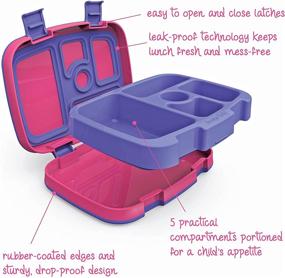 img 1 attached to 🌈 Brightly Colored Bento Style Bentgo Kids with 5 Compartments