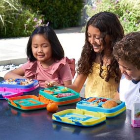 img 2 attached to 🌈 Brightly Colored Bento Style Bentgo Kids with 5 Compartments