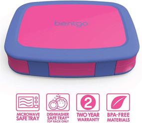 img 3 attached to 🌈 Brightly Colored Bento Style Bentgo Kids with 5 Compartments