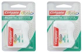 img 1 attached to Advanced Colgate Total Mint Dental Floss, 25m./27yd. - Double Pack: Optimal Oral Care Formula!